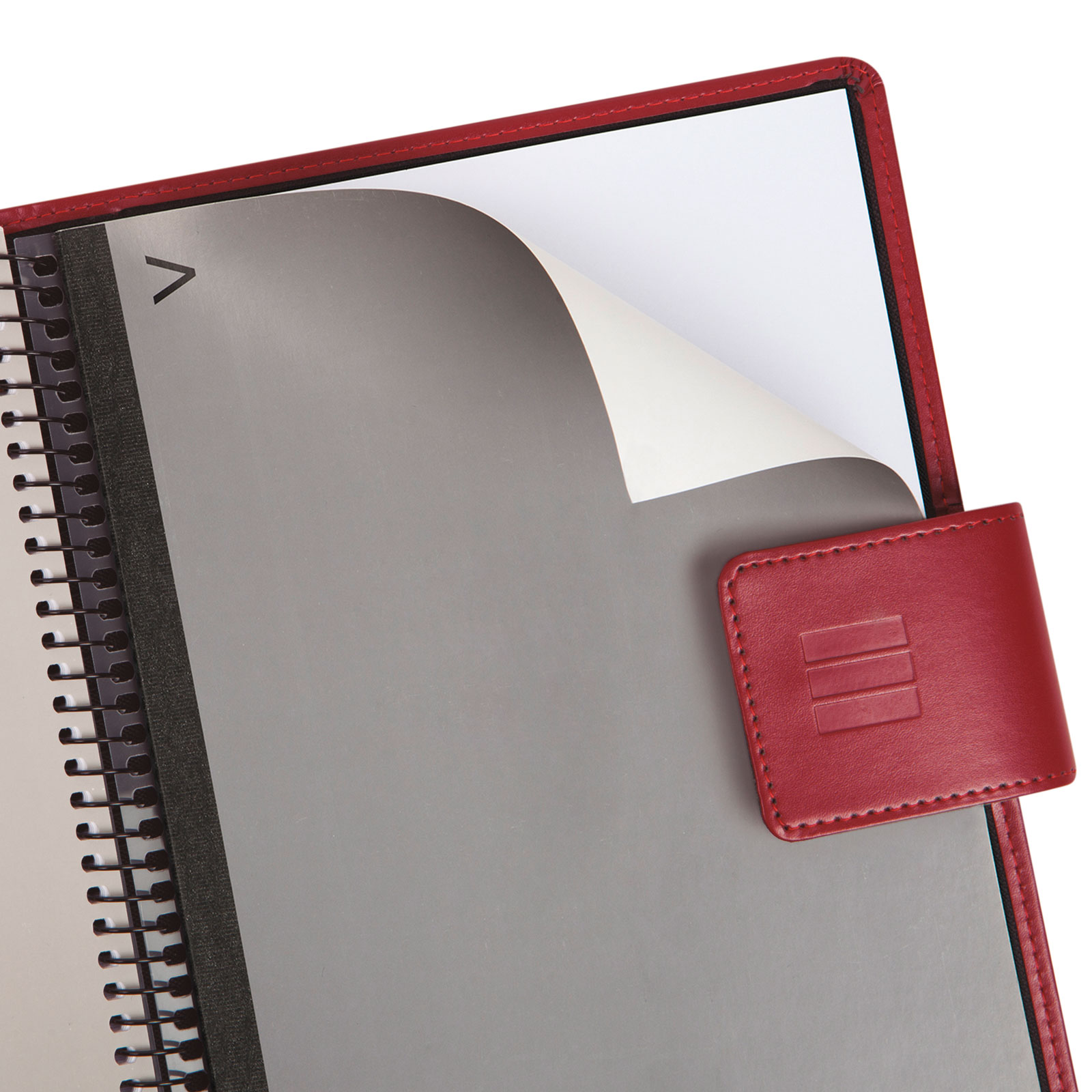 Agenda espiral con sobrecubierta y bloc de notas año 2026 Duouno E5-117x181 mm Semana Vista Horizontal Finocam burdeos castellano Burdeos-4