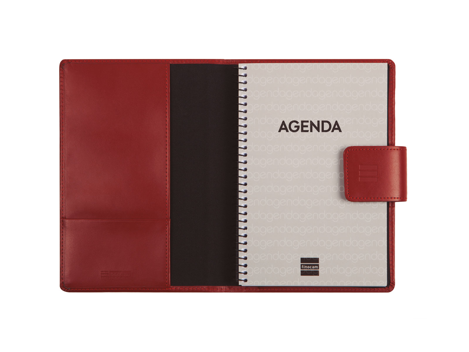 Agenda espiral con sobrecubierta y bloc de notas año 2026 Duouno E5-117x181 mm Semana Vista Horizontal Finocam burdeos castellano Burdeos-5