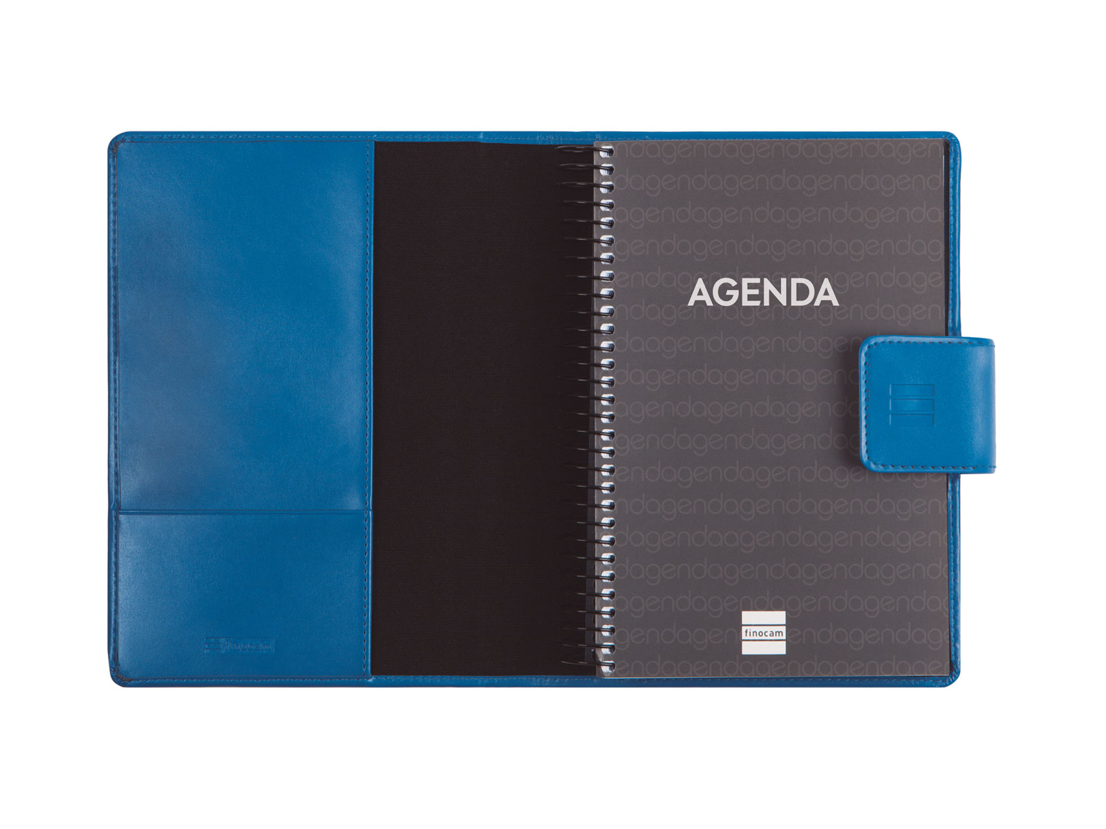 Agenda espiral con sobrecubierta y bloc de notas año 2026 Duouno E5-117x181 mm 1 Día Página Finocam azul castellano 5