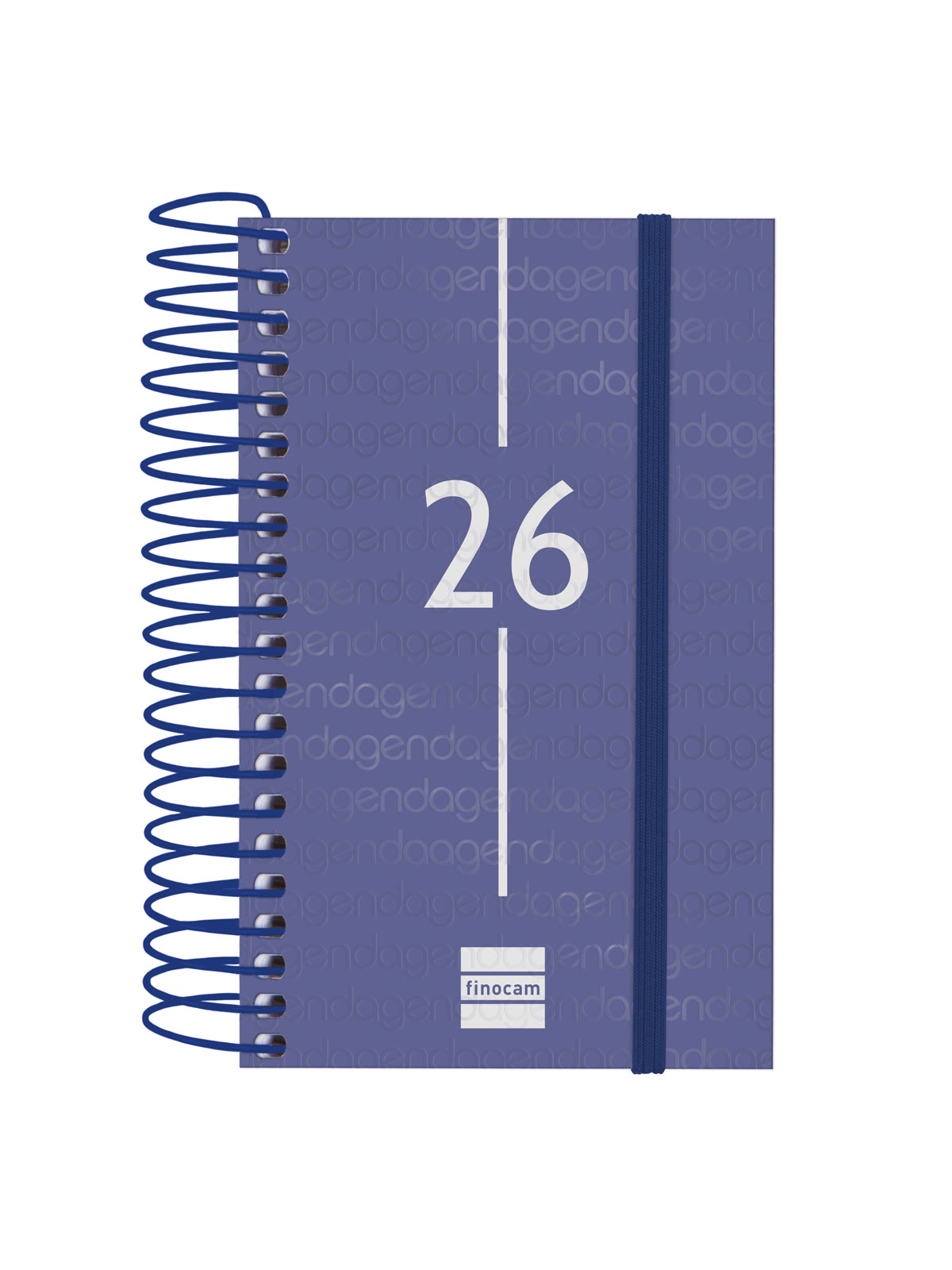 Agenda año 2026 Espiral Basics Year E3-79x127 mm 1 Día Página Finocam azul castellano 1