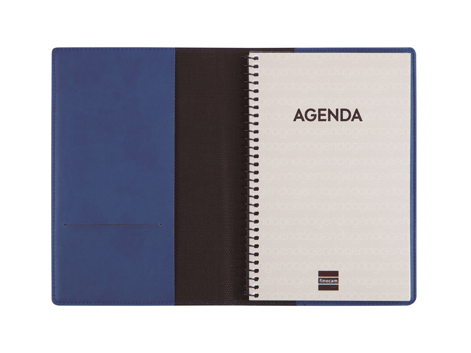 Agenda espiral con sobrecubierta y bloc de notas año 2026 Duoband E5-117x181 mm Semana Vista Horizontal Finocam azul castellano Azul-5