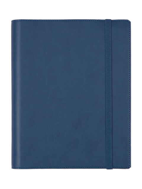 Imagen 0 de Agenda espiral con sobrecubierta y bloc de notas año 2026 Duoband E10-155x212 mm Semana Vista Horizontal Finocam azul castellano