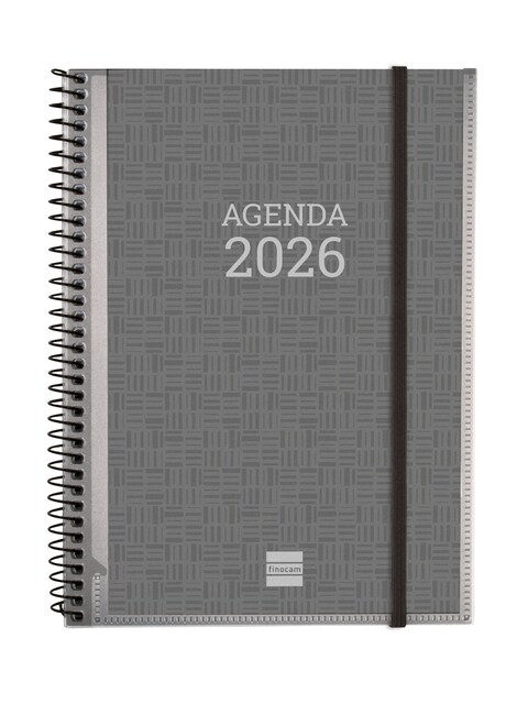 Imagen 0 de Agenda año 2026 Espiral Basics Personalizable E10-155x212 mm Semana Vista Horizontal Finocam catalán