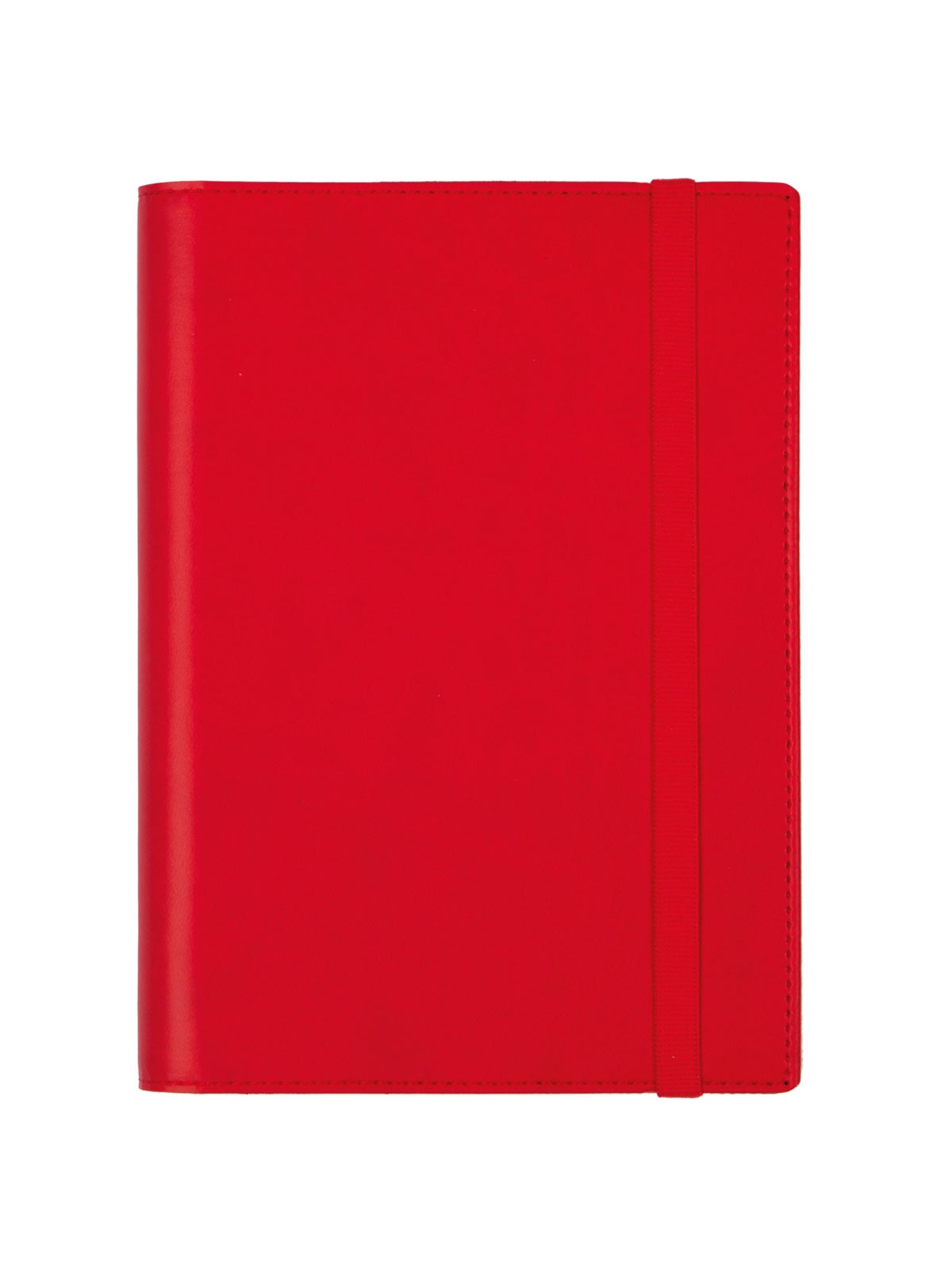 Agenda espiral con sobrecubierta y bloc de notas año 2026 Duoband E5-117x181 mm Semana Vista Horizontal Finocam rojo catalán Rojo-1