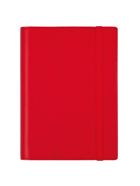 Imagen 0 de Agenda espiral con sobrecubierta y bloc de notas año 2026 Duoband E5-117x181 mm Semana Vista Horizontal Finocam rojo catalán