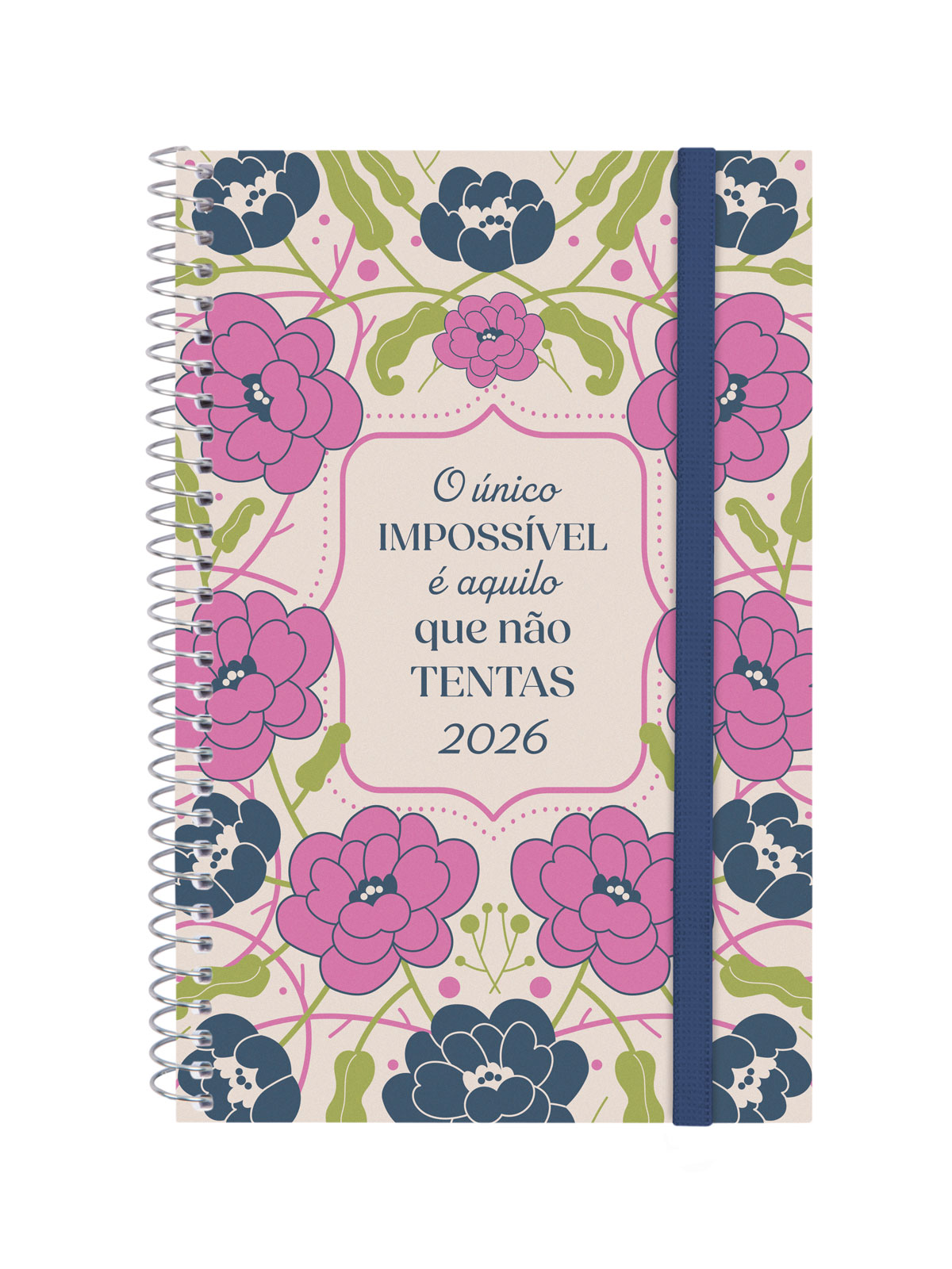 Agenda año 2026 Espiral Beta E5-117x181 mm Semana Vista Horizontal Imposible Finocam multicolor portugués Multicolor-1