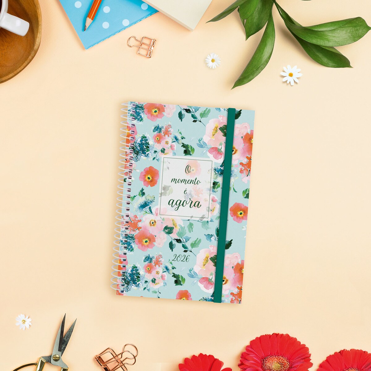 Agenda año 2026 Espiral Beta E5-117x181 mm Semana Vista Horizontal Ahora Finocam multicolor portugués Multicolor-2