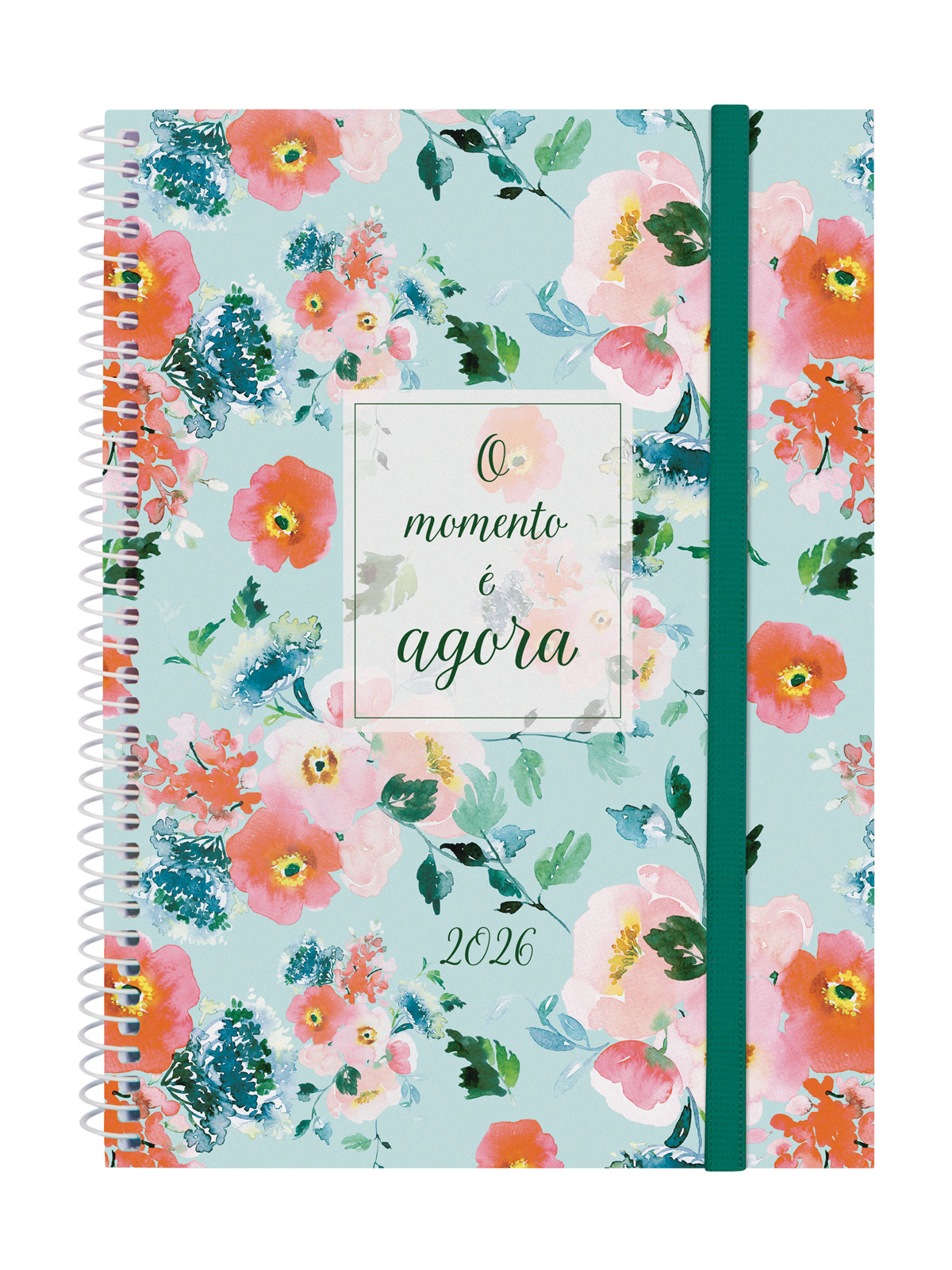 Agenda año 2026 Espiral Beta E10-155x212 mm Semana Vista Horizontal Ahora Finocam multicolor portugués Multicolor-1