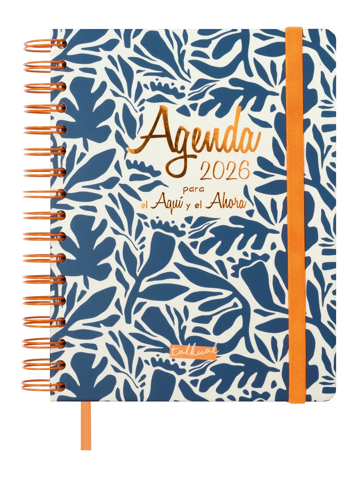Agenda espiral doble año 2026 Talkual 4º-155x217 mm 1 Día Página Aquí Finocam multicolor castellano Multicolor-1