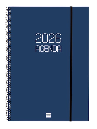Agenda año 2026 Espiral Basics Opaque E40-210x297 mm Semana Vista ...