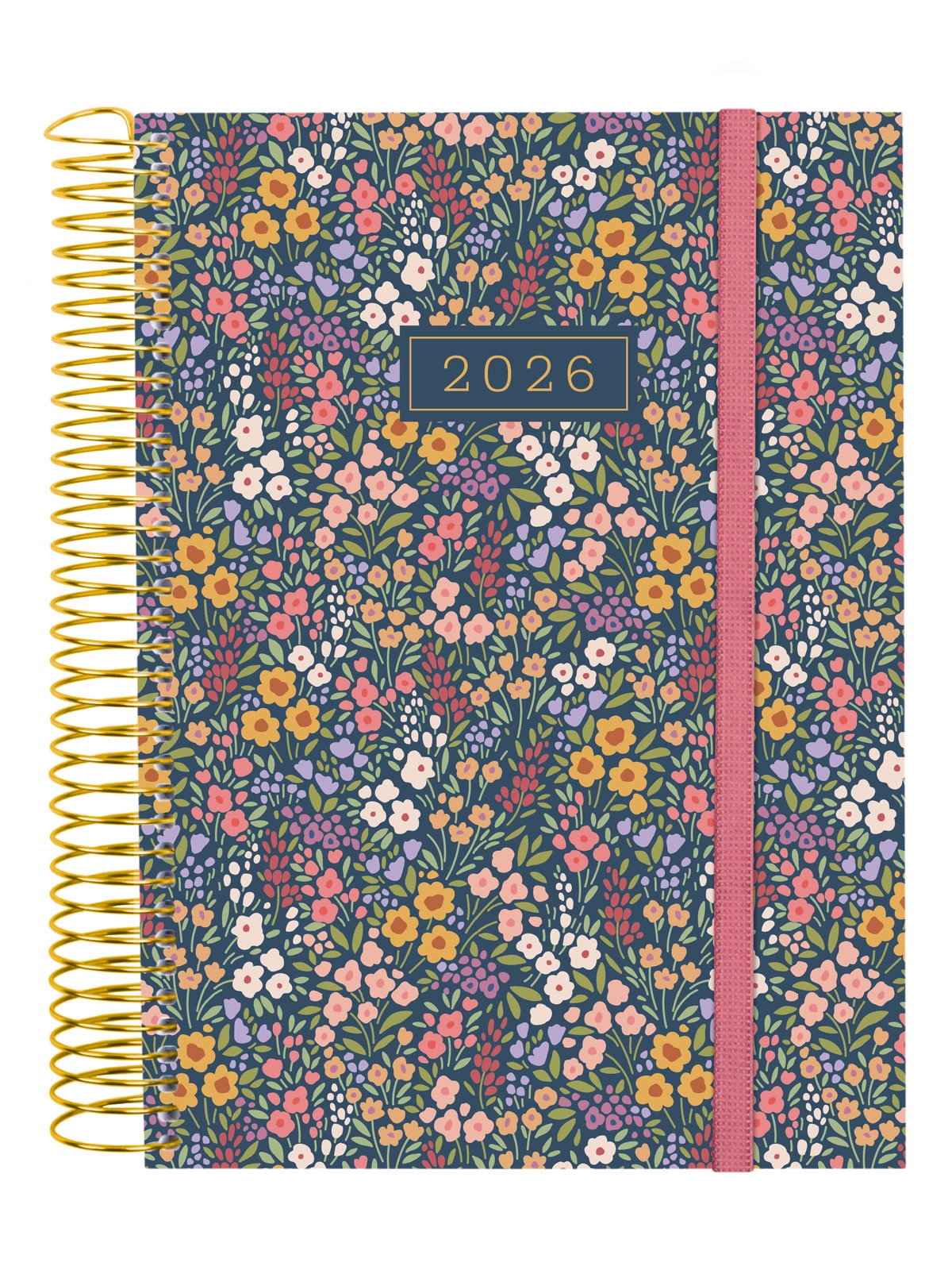 Agenda año 2026 Espiral Trendy Design Collection E10-155x212 mm 1 Día Página Flora Finocam multicolor castellano multilingüe Multicolor-1