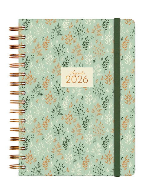 Imagen 0 de Agenda espiral doble año 2026 Trendy You E10-155x212 mm 1 Día Página Trigo Finocam multicolor castellano multilingüe