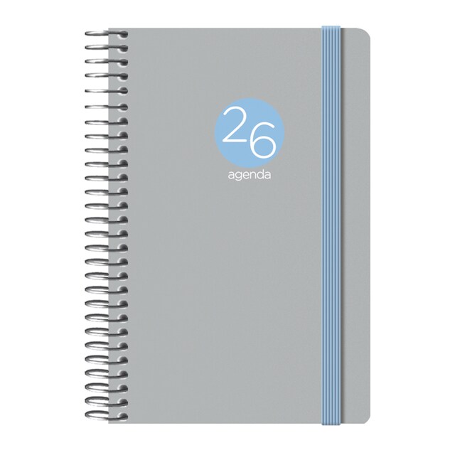 Imagen 0 de Agenda semana vista 8,5 x 13 cm. bolsillo Memphis Dohe gris castellano