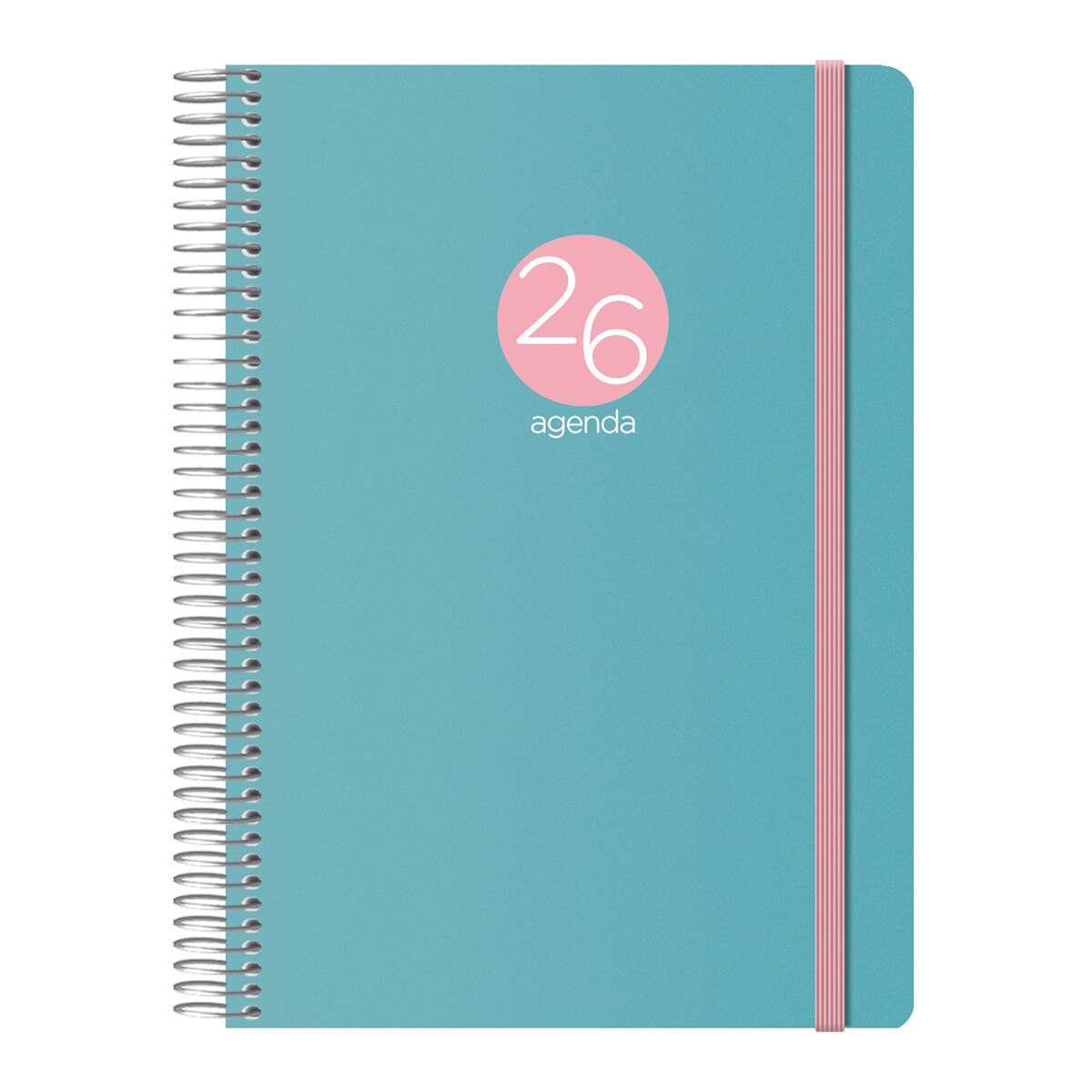 Agenda día página 15 x 21 cm. Memphis Dohe verde castellano Verde-1