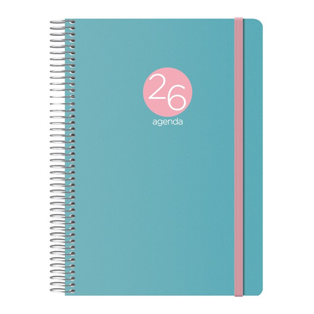 Imagen 0 de Agenda día página 15 x 21 cm. Memphis Dohe verde castellano