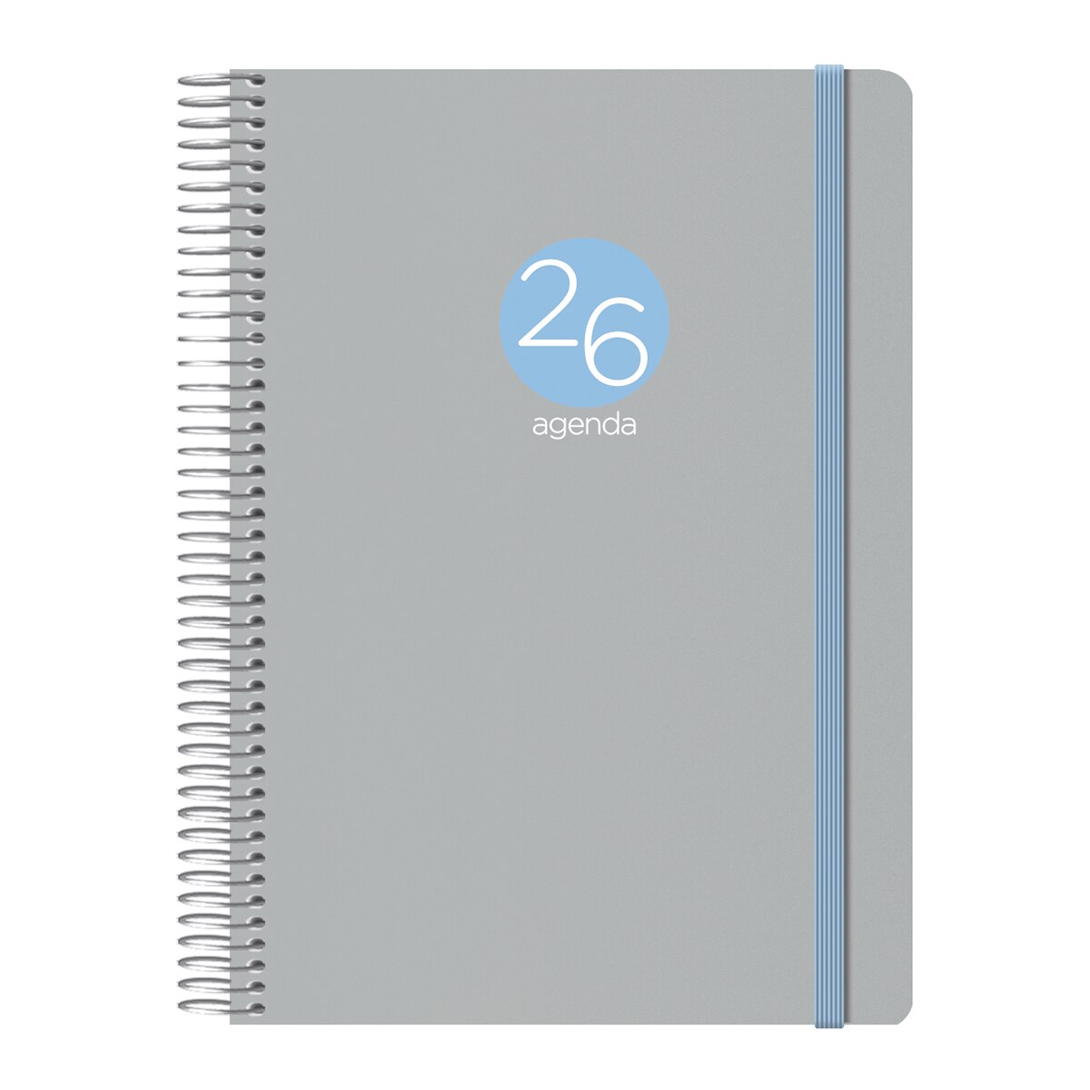Agenda día página 15 x 21 cm. Memphis Dohe gris castellano Gris-1
