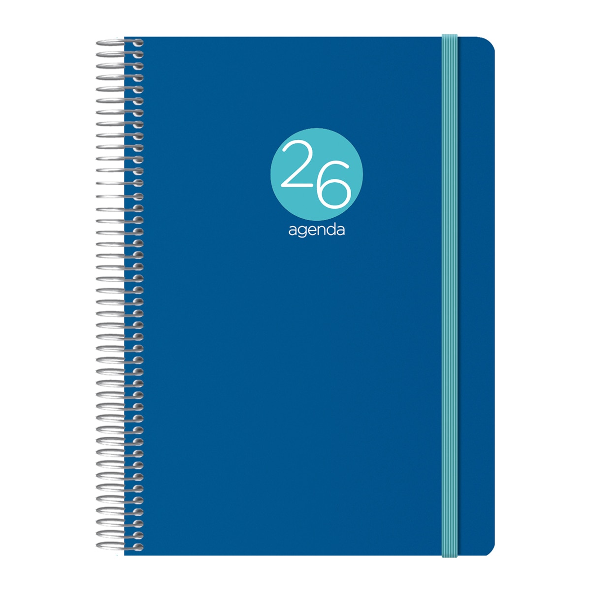 Agenda día página 15 x 21 cm. Memphis Dohe azul castellano Azul-1