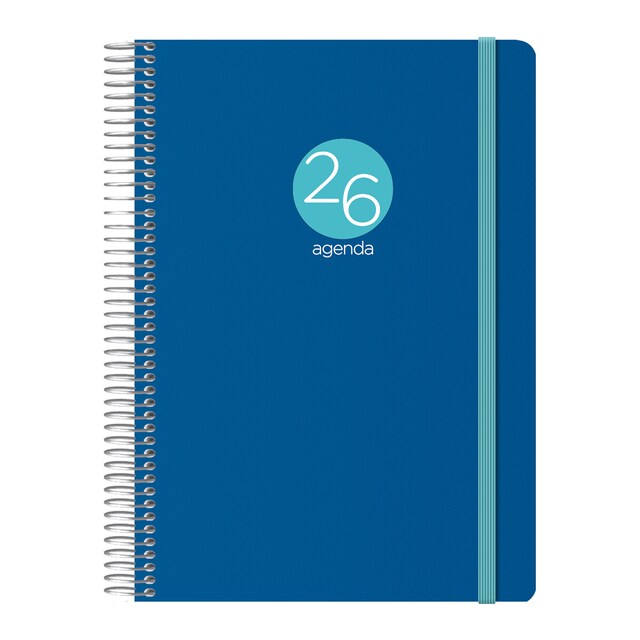 Imagen 0 de Agenda día página 15 x 21 cm. Memphis Dohe azul castellano