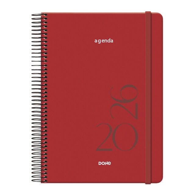 Imagen 0 de Agenda día página 14 x 20 cm. Montana Dohe burdeos castellano