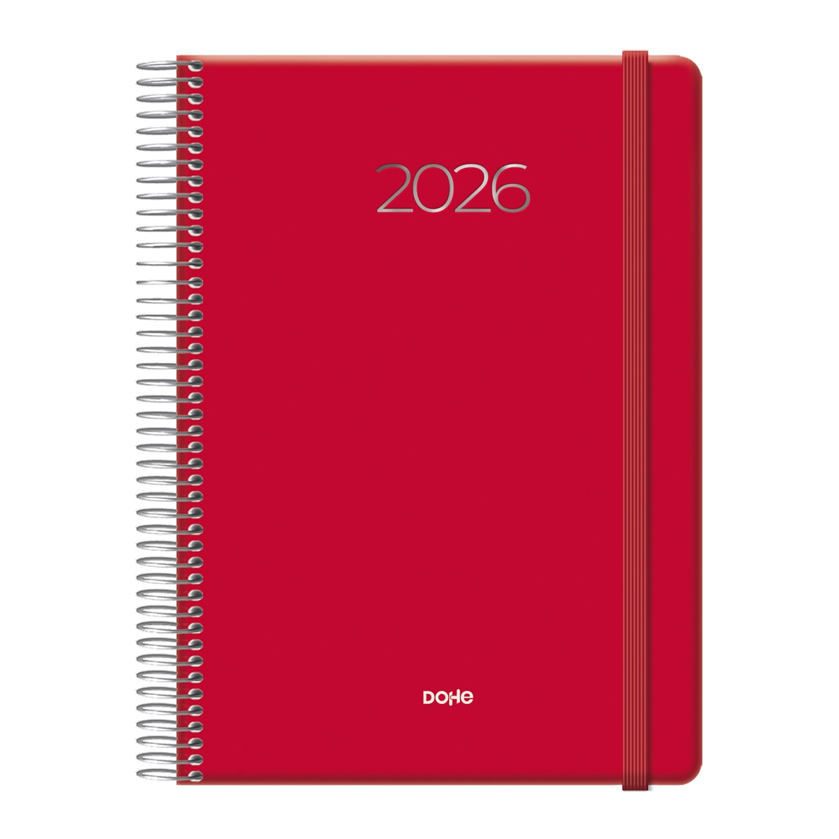 Agenda día página 15 x 21 cm. Dénver Dohe rojo castellano Rojo-1