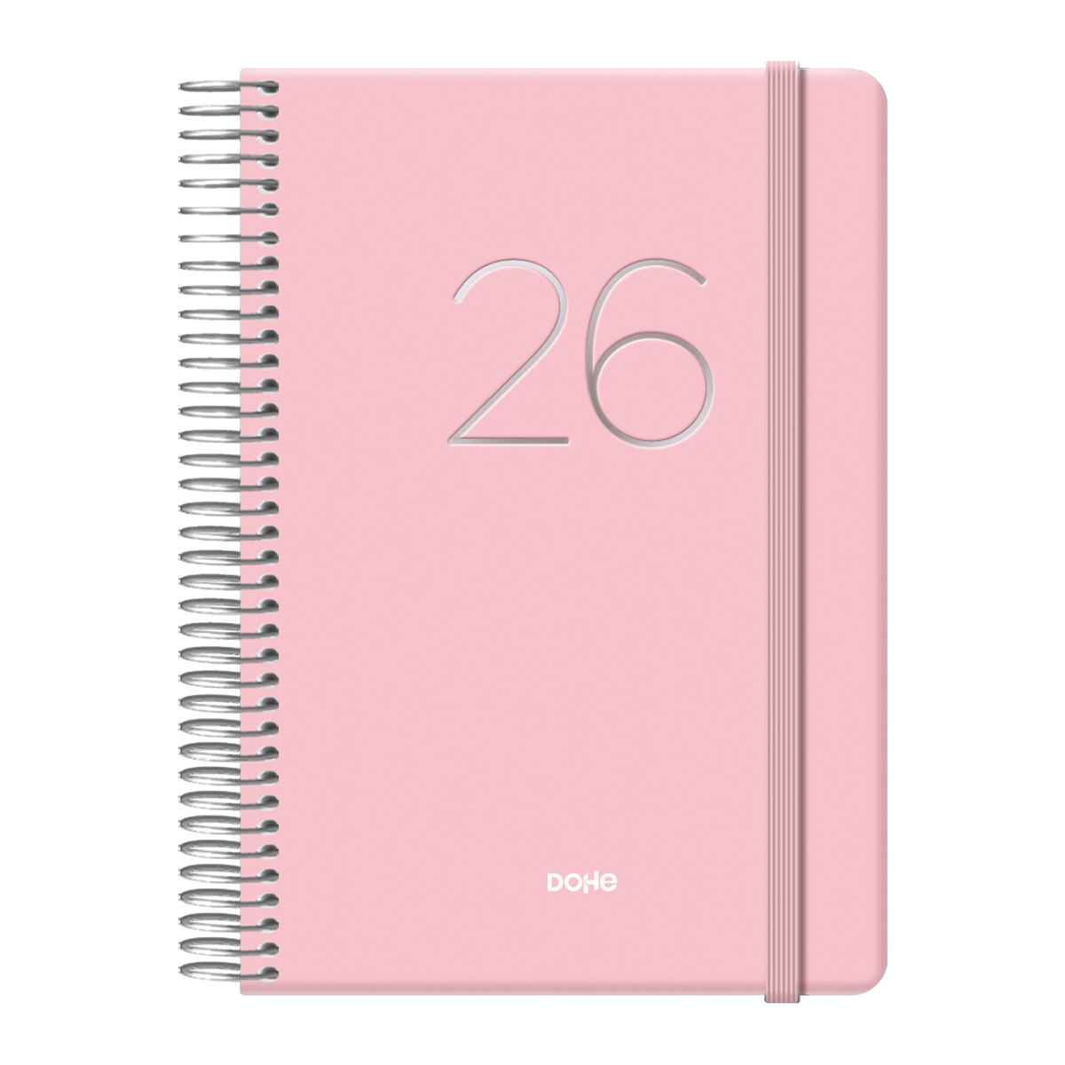 Agenda día página 12,5 x 18 cm. Gloss Dohe rosa castellano Rosa-1