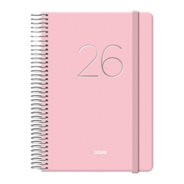Imagen 0 de Agenda día página 12,5 x 18 cm. Gloss Dohe rosa castellano