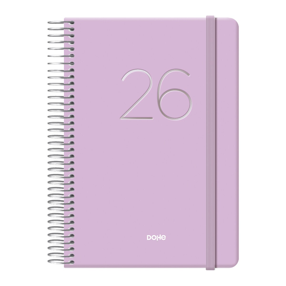 Agenda día página 12,5 x 18 cm. Gloss Dohe morado castellano Morado-1