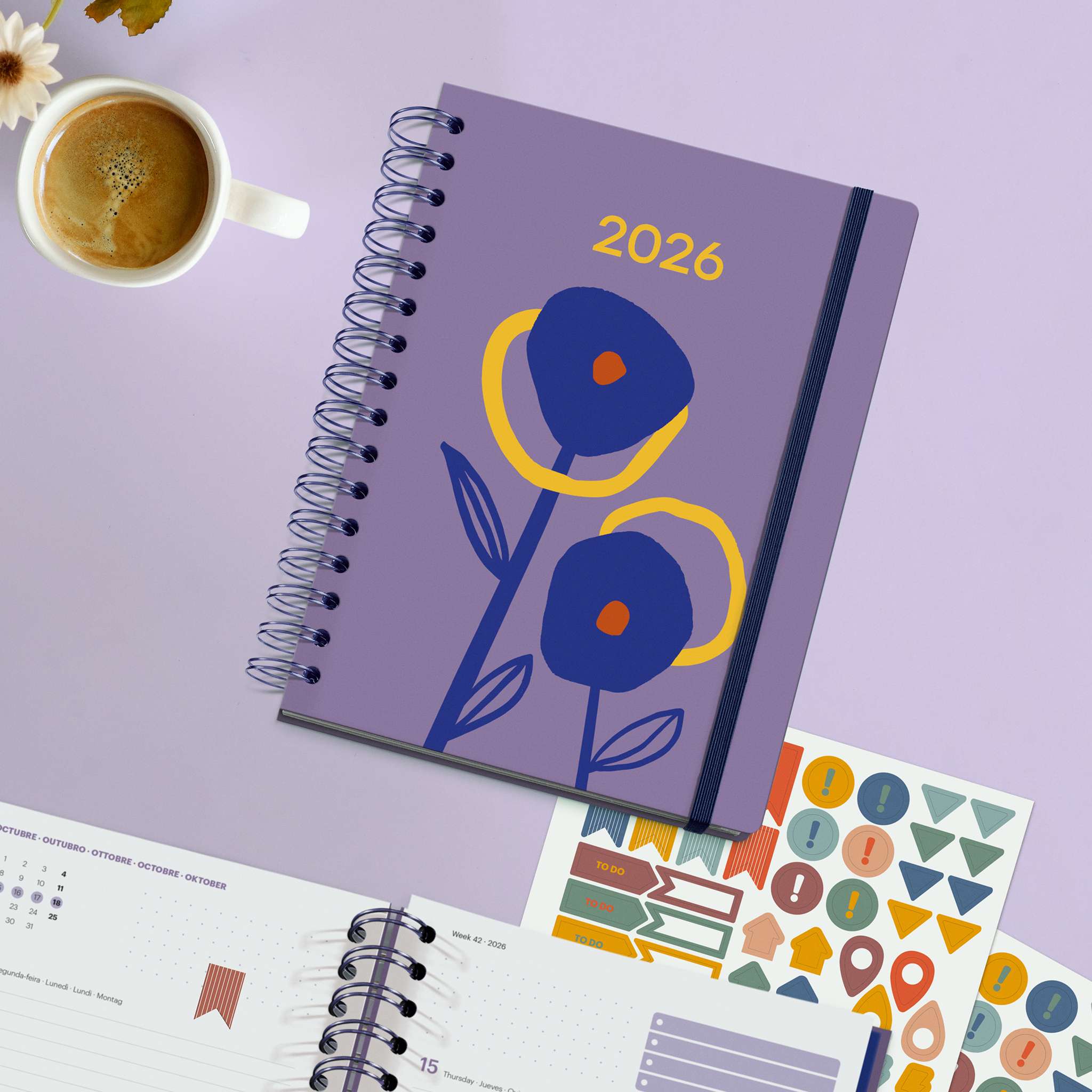 Agenda Plus Wire-O Semana Vista Dualidad Marf Organic 2 Miquelrius Multicolor-7