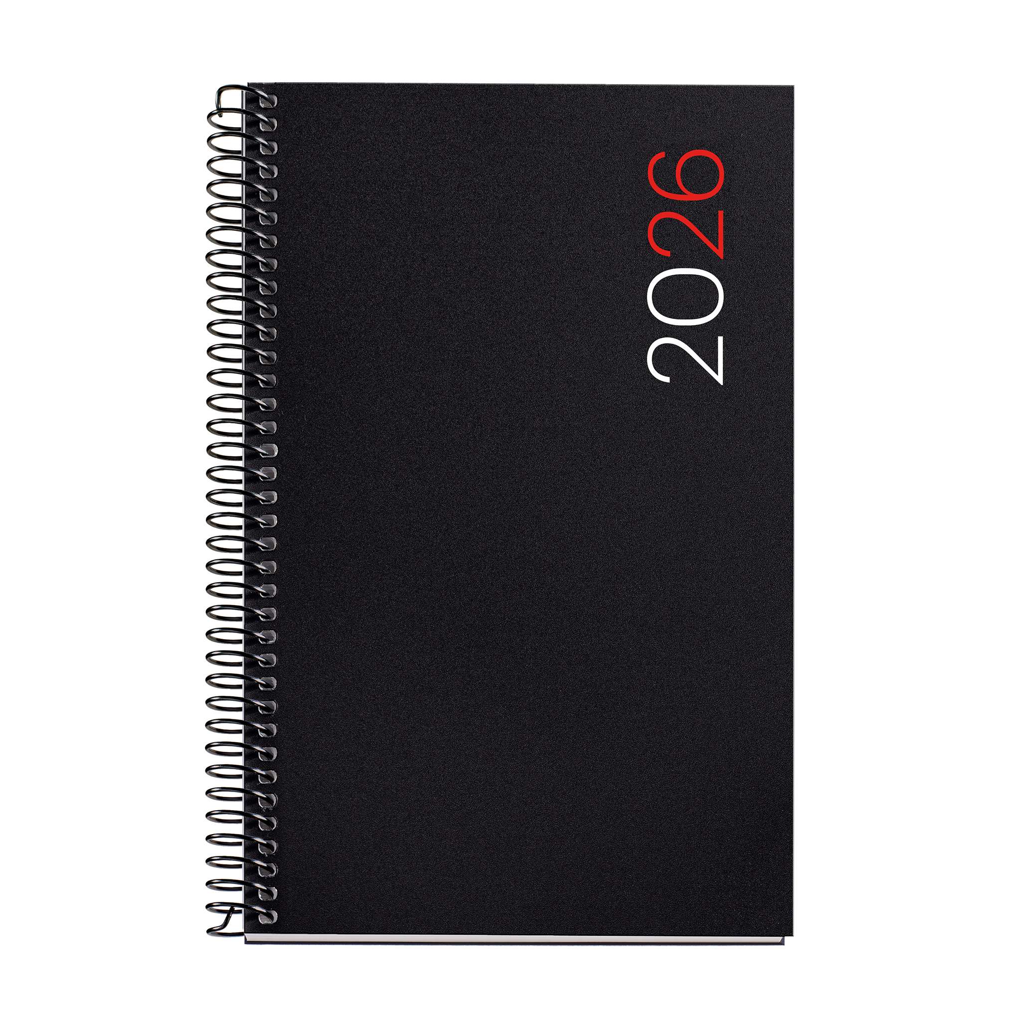 Agenda Espiral Activa Semana Vista PP City Negro 2026 Miquelrius Negro-1
