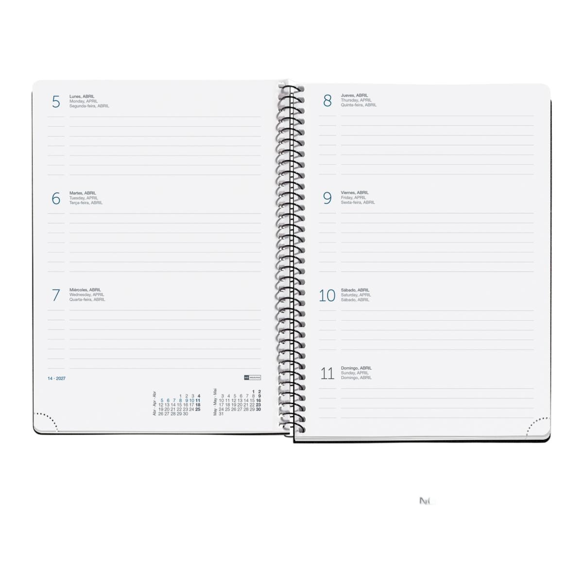 Agenda 18 Meses Plus Semana Vista Sunset 2026-27 Miquelrius Multicolor-4
