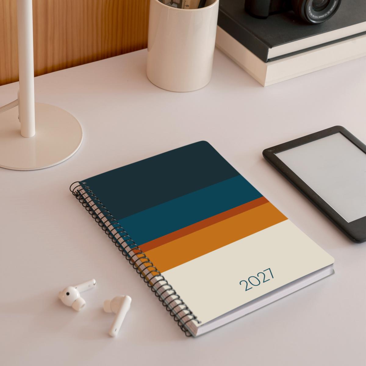 Agenda 18 Meses Plus Semana Vista Sunset 2026-27 Miquelrius Multicolor-7