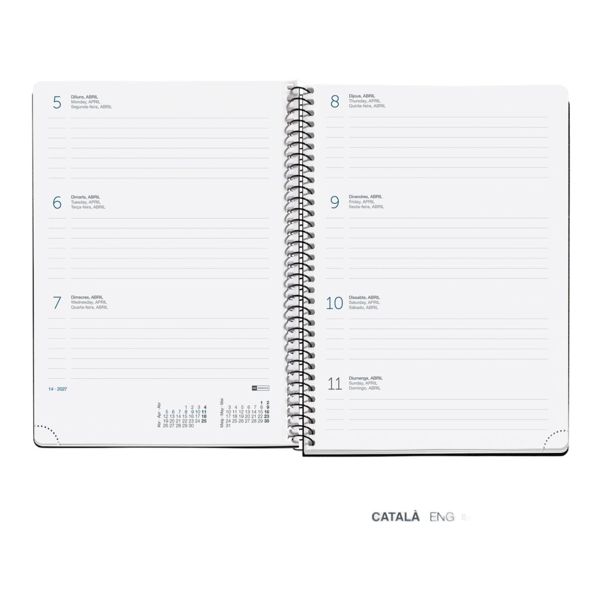 Agenda 18 Meses Plus Semana Vista Catalão Berries 2026-27 Miquelrius Multicolor-4
