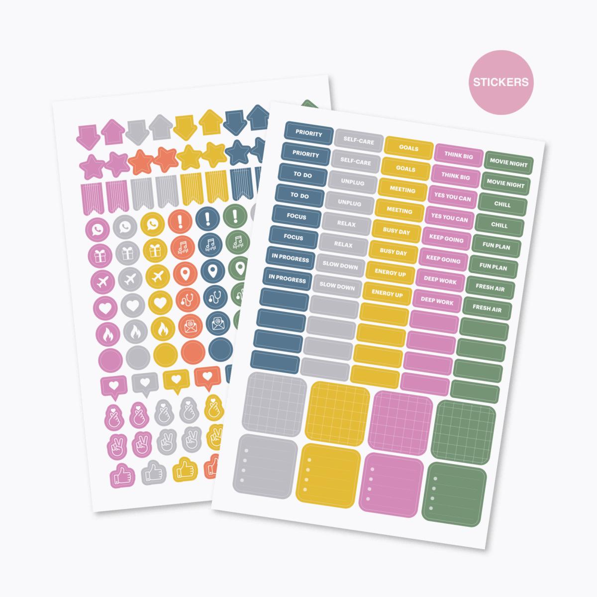 Agenda 18 Meses Plus Wire-O Semana Vista Bold Daisy 2026-27 Miquelrius Multicolor-4