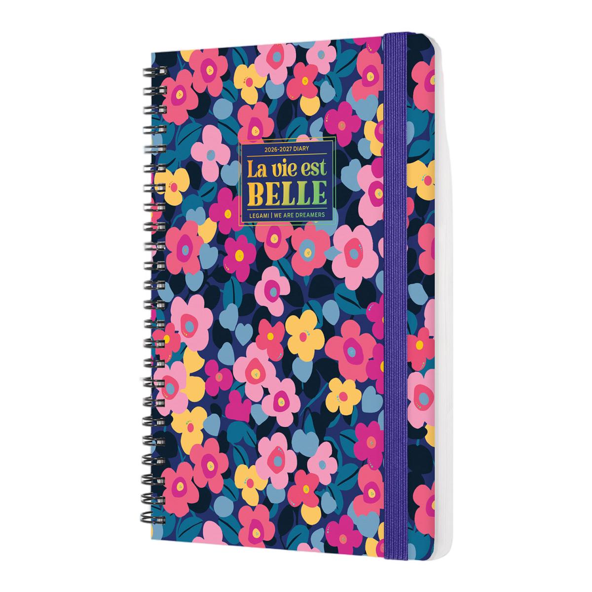 Agenda Semana Vista 16 Meses 26/27 Legami Flowers Multilingüe 4
