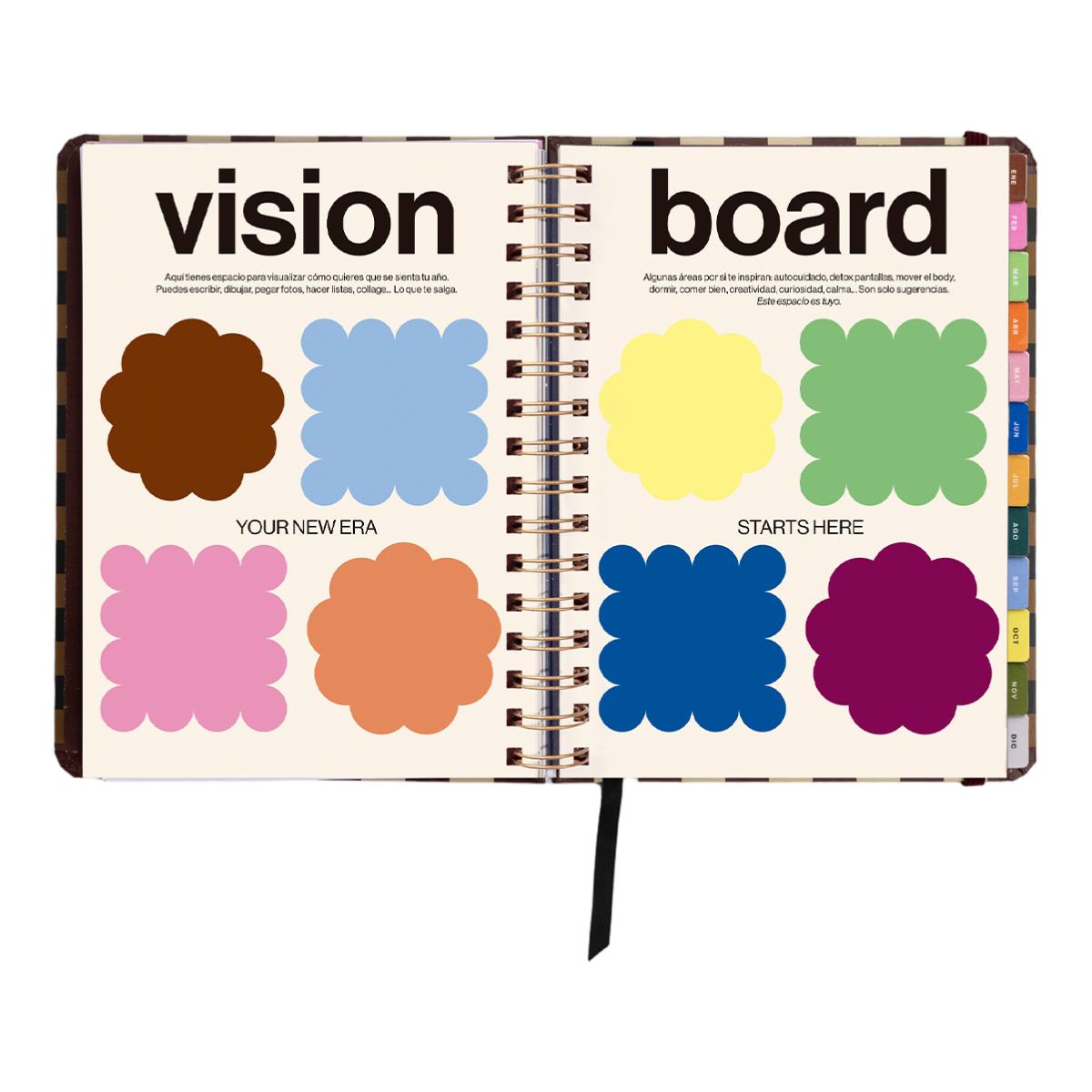 Agenda Anual 12 Meses 2027 168x220 mm Vista Semanal Universo UO Espanhol - Preto Multicolor-8