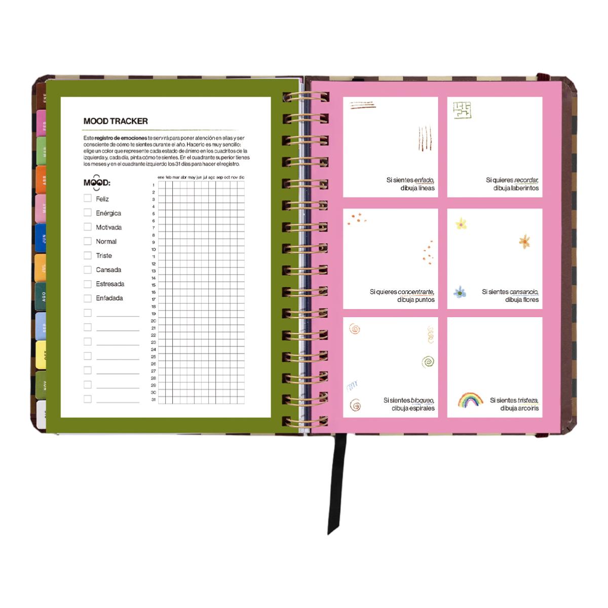 Agenda Anual 12 Meses 2027 168x220 mm Vista Semanal Universo UO Espanhol - Preto Multicolor-16