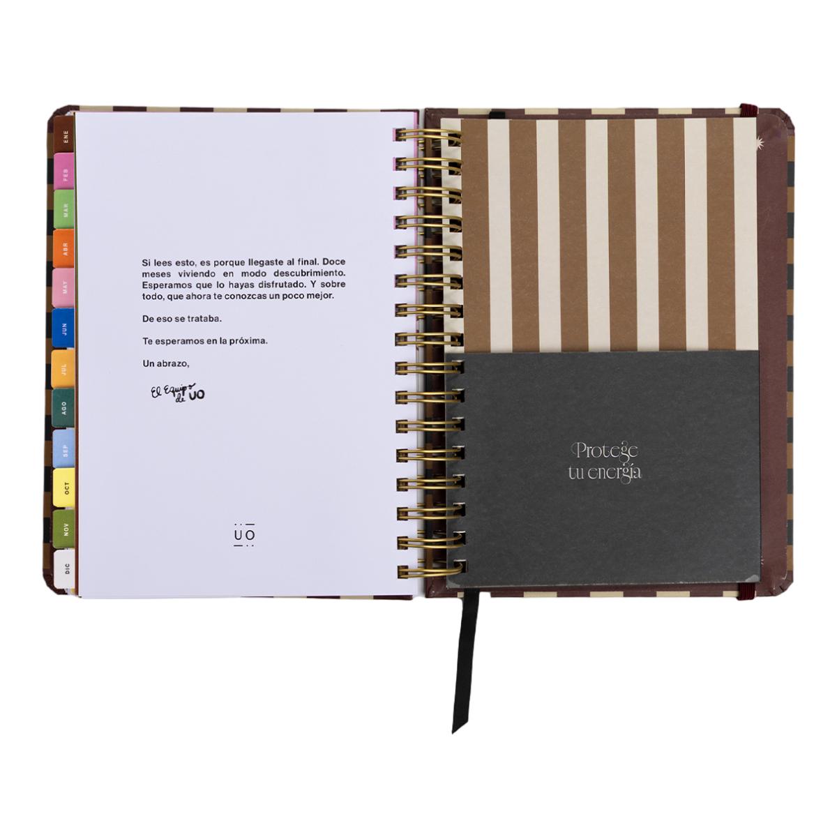 Agenda Anual 12 Meses 2027 168x220 mm Vista Semanal Universo UO Espanhol - Preto Multicolor-20