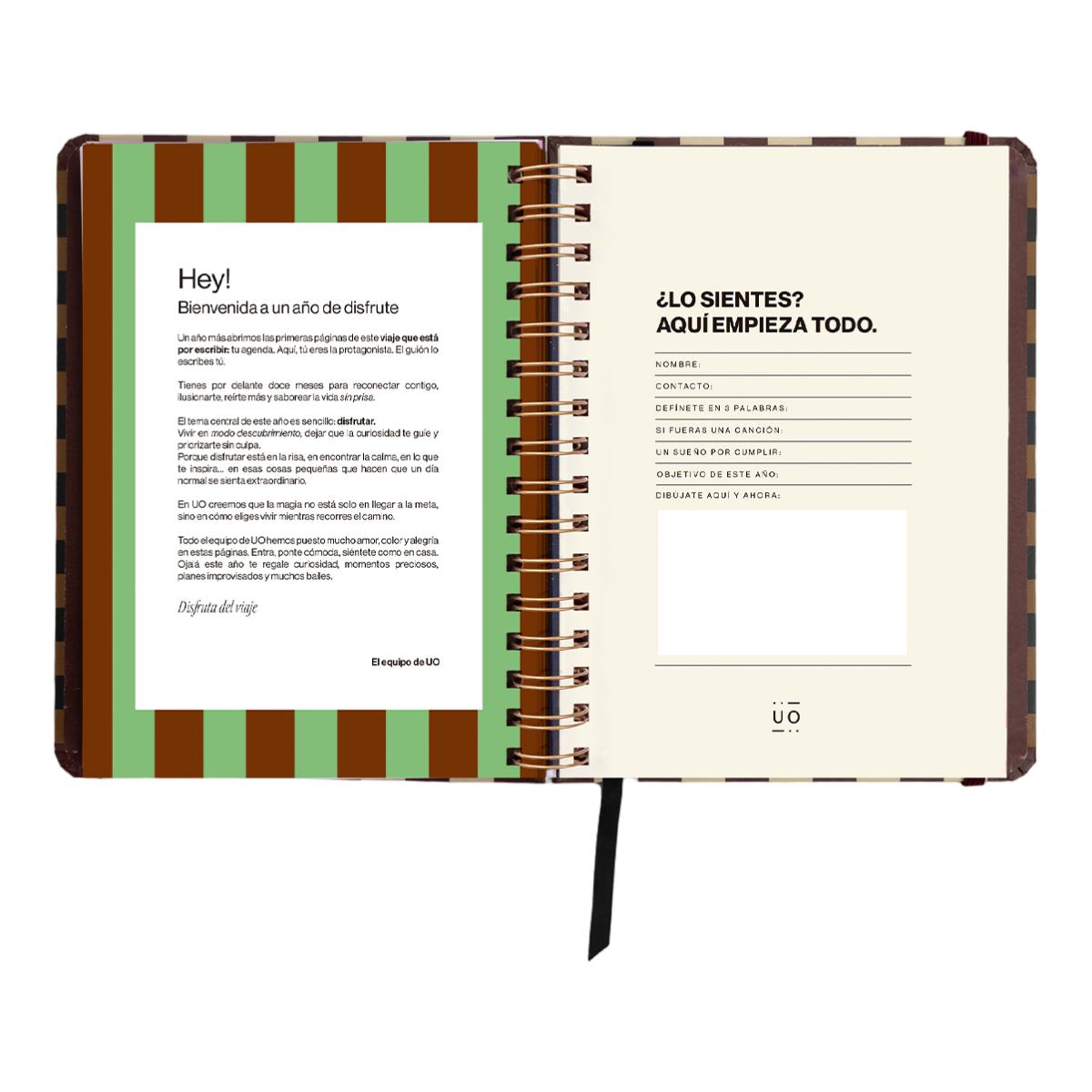 Agenda Anual 12 Meses 2027 168x220 mm 1 Dia por Página Universo UO Espanhol - Preto Multicolor-3