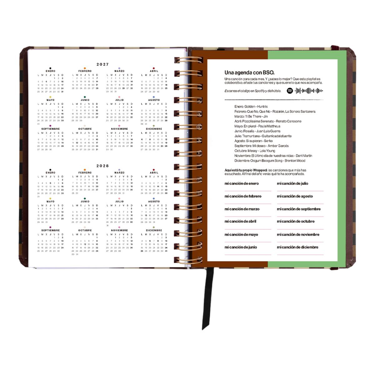 Agenda Anual 12 Meses 2027 168x220 mm 1 Dia por Página Universo UO Espanhol - Preto Multicolor-4