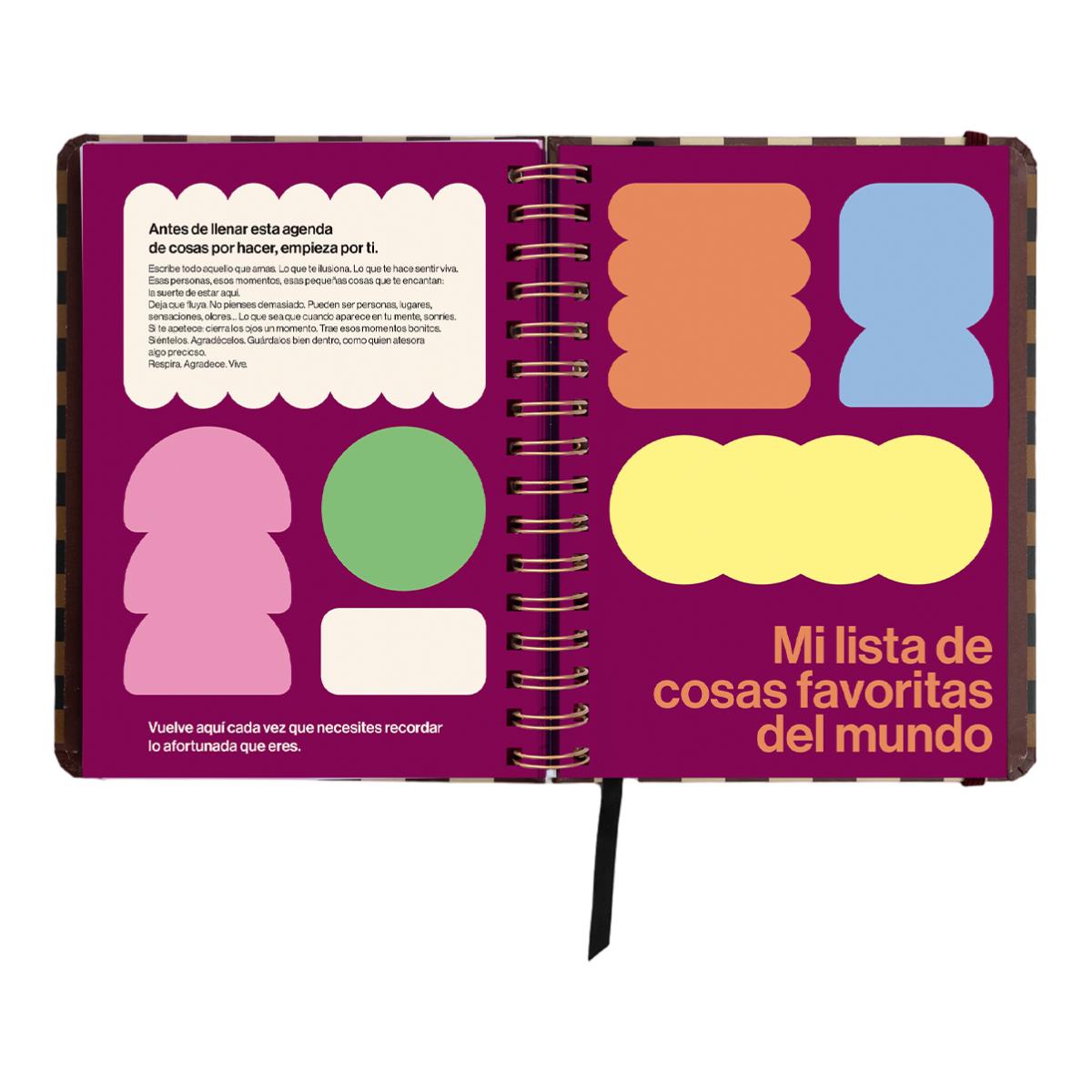 Agenda Anual 12 Meses 2027 168x220 mm 1 Dia por Página Universo UO Espanhol - Preto Multicolor-9