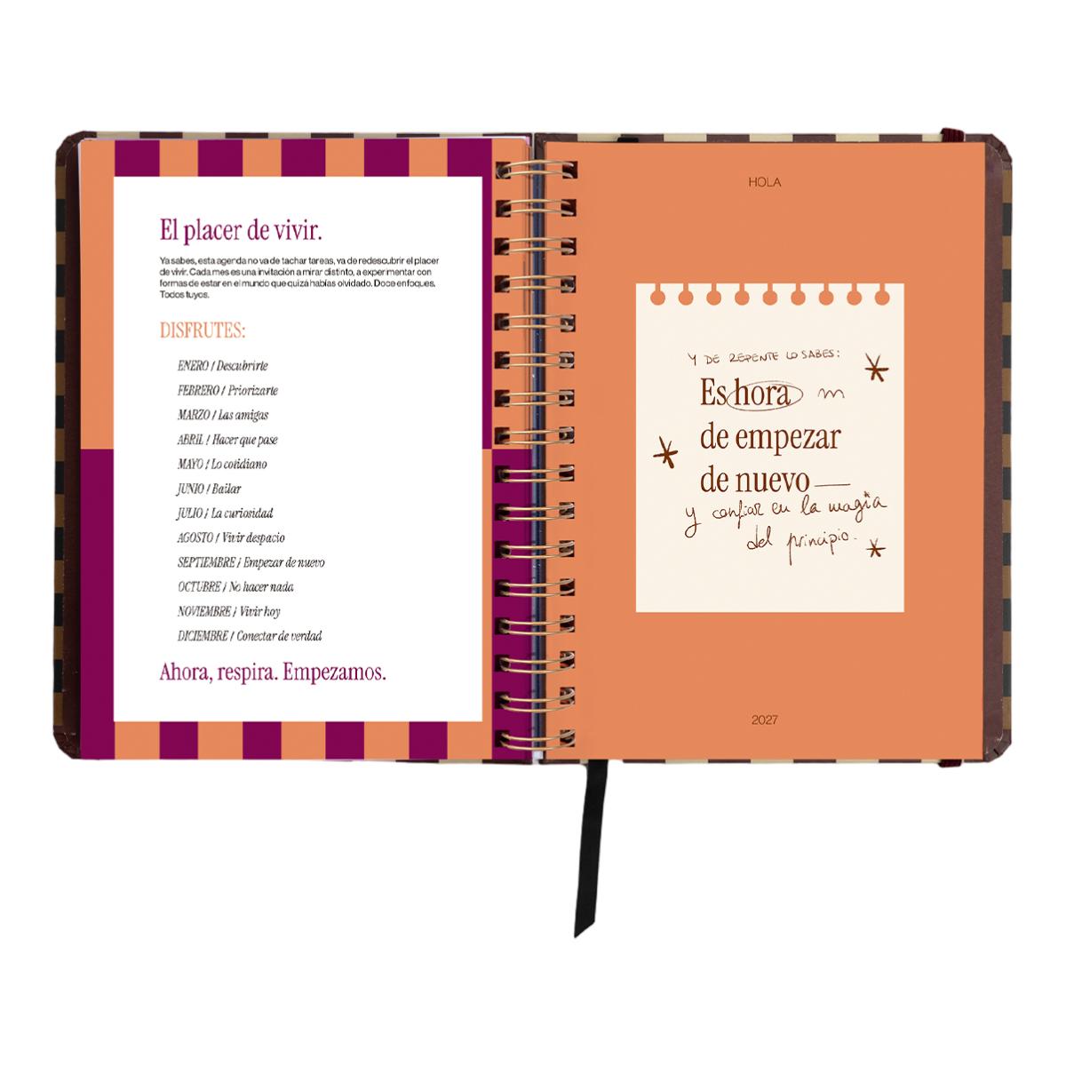 Agenda Anual 12 Meses 2027 168x220 mm 1 Dia por Página Universo UO Espanhol - Preto Multicolor-10