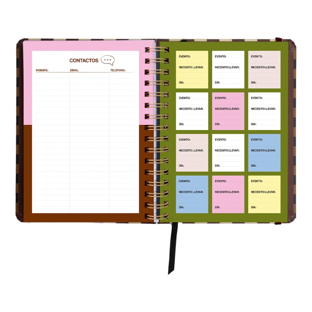 Agenda Anual 12 Meses 2027 168x220 mm 1 Dia por Página Universo UO Espanhol - Preto Multicolor-18