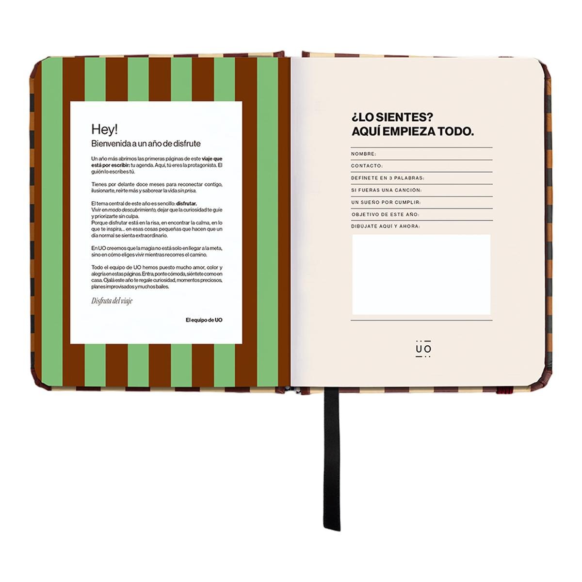 Agenda Anual 12 Meses 2027 128x154 mm Mini Vista Semanal Universo UO Espanhol - Preto Multicolor-4