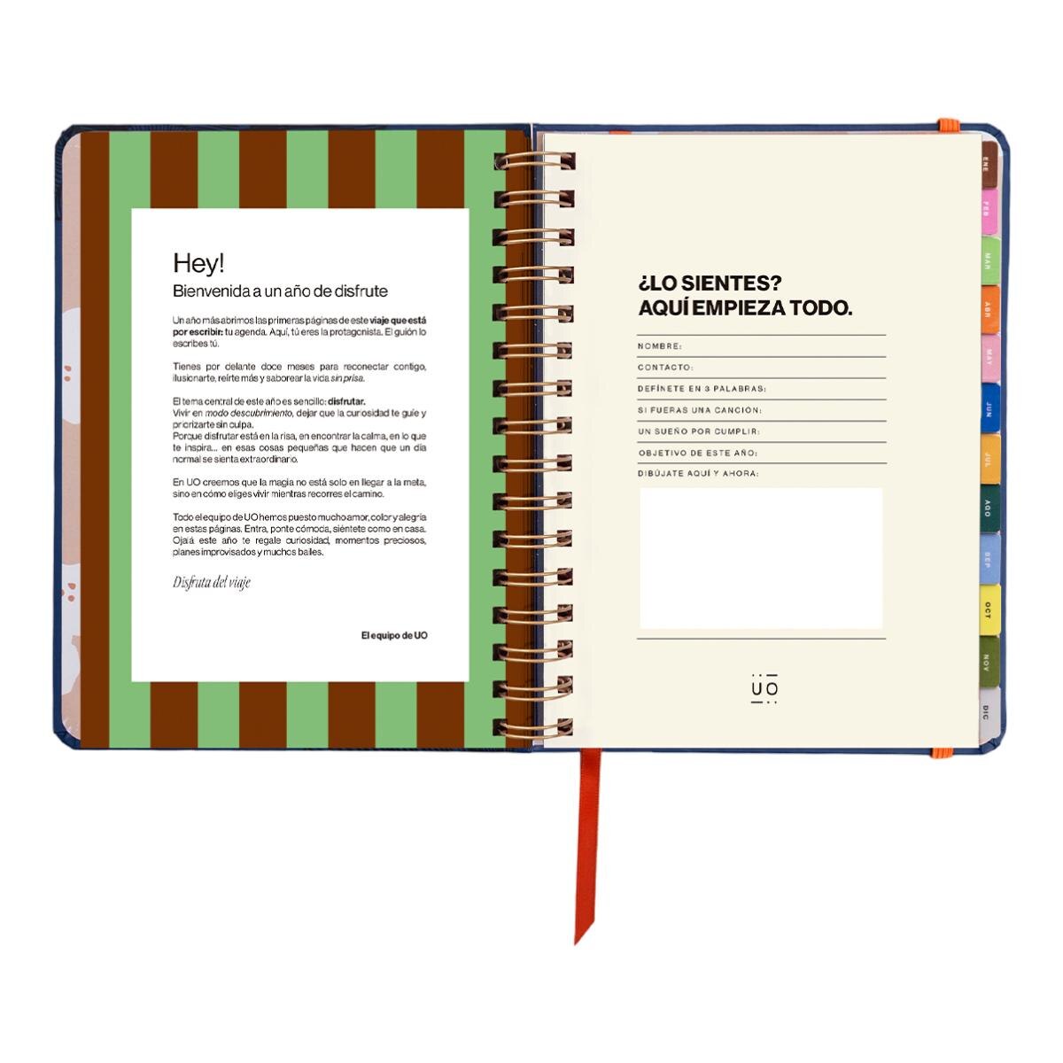 Agenda Anual 12 Meses 2027 168x220 mm Vista Semanal Kyoto UO Espanhol Multicolor-3