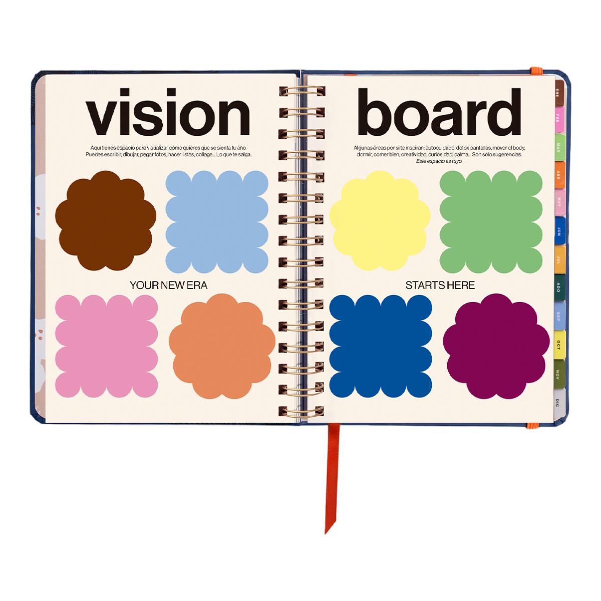 Agenda Anual 12 Meses 2027 168x220 mm Vista Semanal Kyoto UO Espanhol Multicolor-8