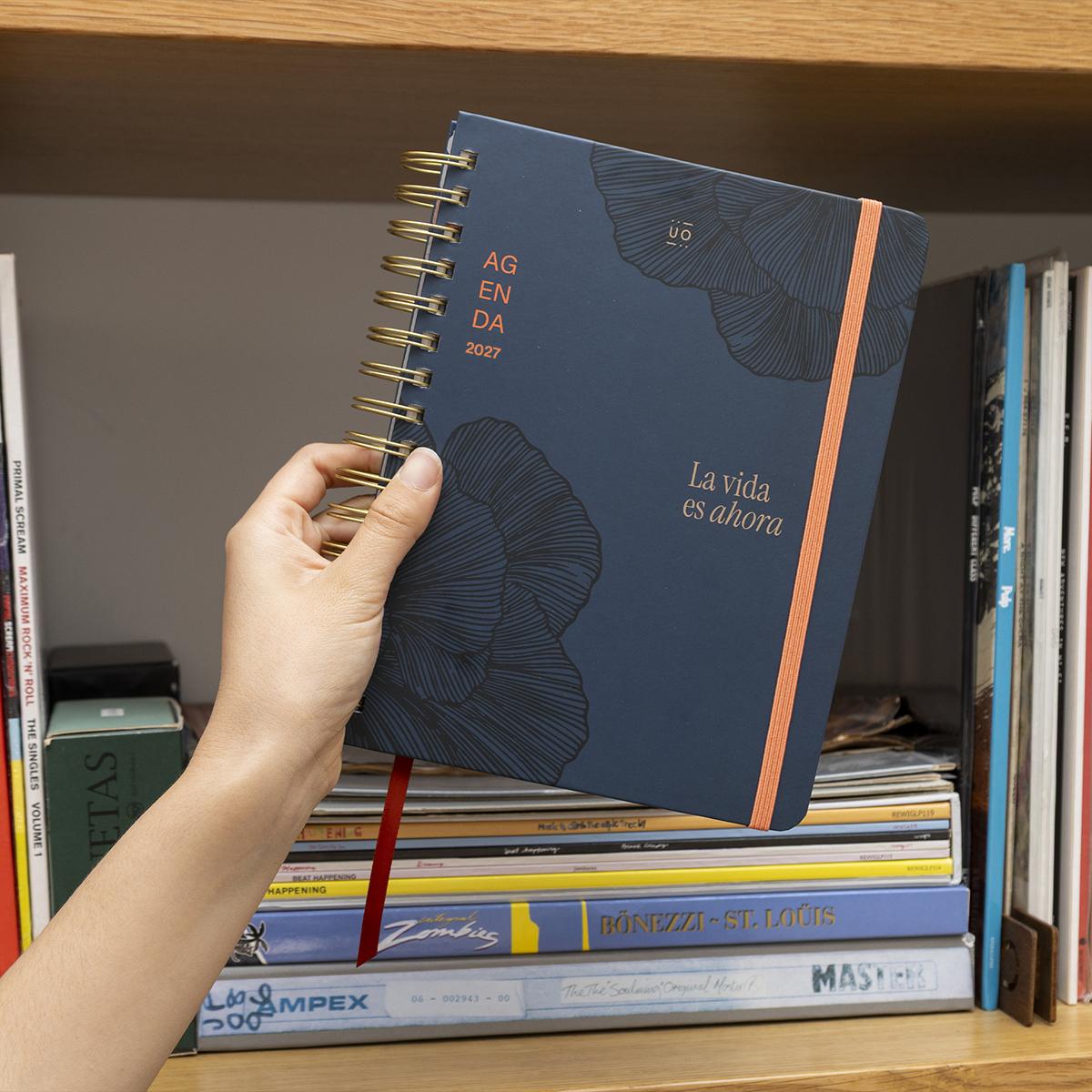 Agenda Anual 12 Meses 2027 168x220 mm Vista Semanal Kyoto UO Espanhol Multicolor-23