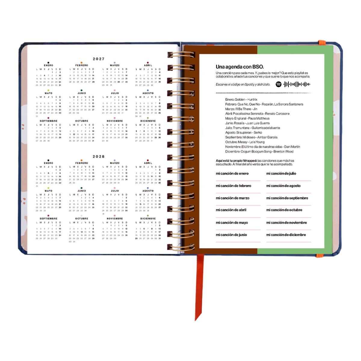 Agenda Anual 12 Meses 2027 168x220 mm 1 Dia por Página Kyoto UO Espanhol Multicolor-4