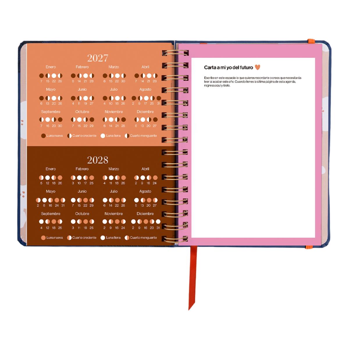 Agenda Anual 12 Meses 2027 168x220 mm 1 Dia por Página Kyoto UO Espanhol Multicolor-6