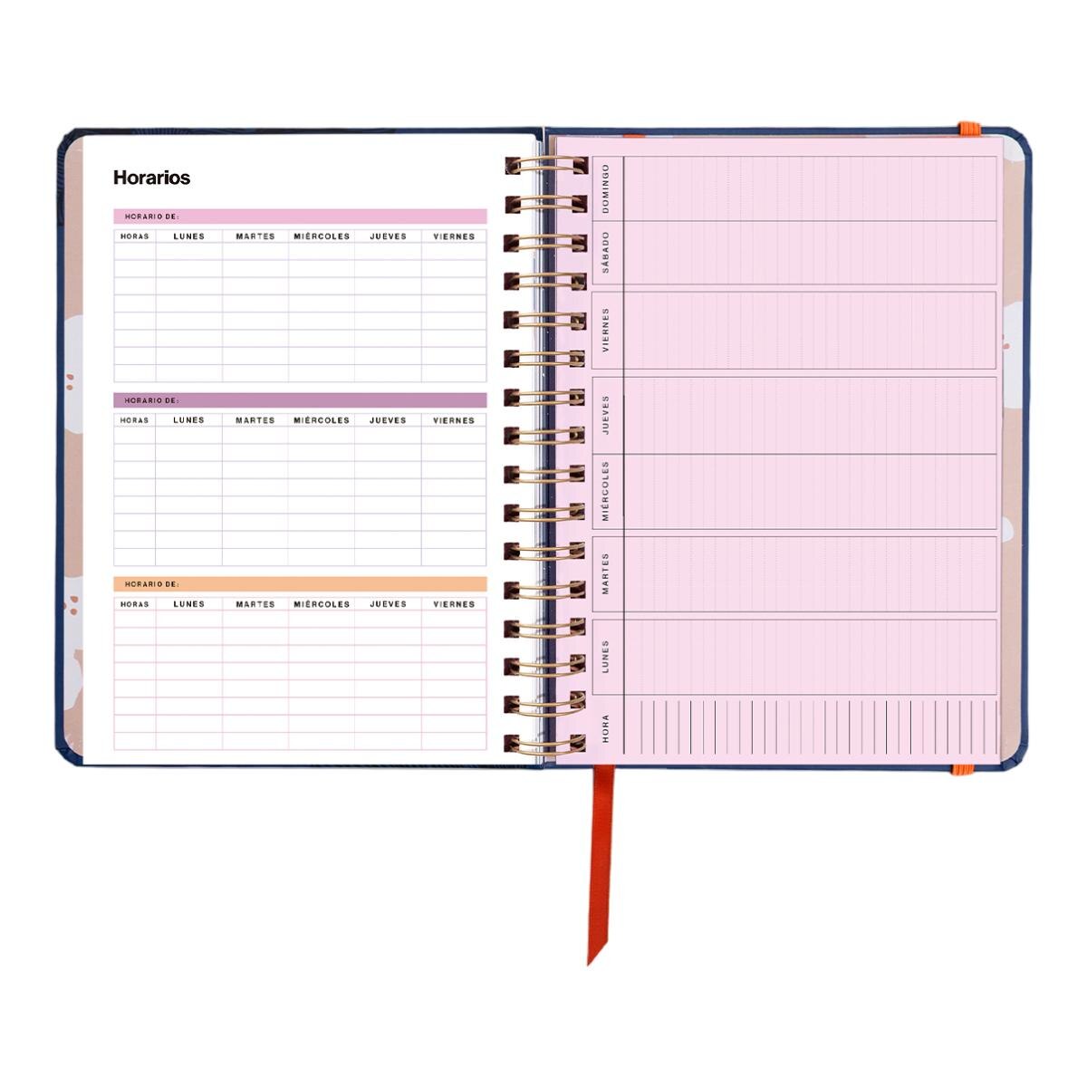 Agenda Anual 12 Meses 2027 168x220 mm 1 Dia por Página Kyoto UO Espanhol Multicolor-7