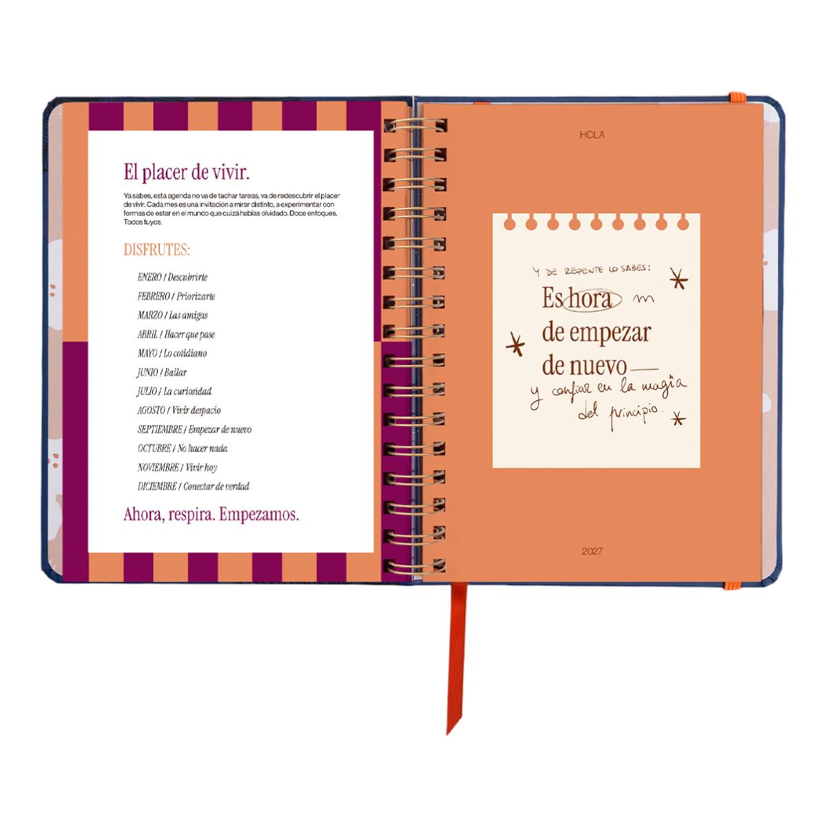 Agenda Anual 12 Meses 2027 168x220 mm 1 Dia por Página Kyoto UO Espanhol Multicolor-10